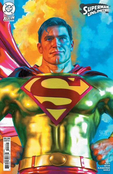 SUPERMAN UNLIMITED 4 CVR B MARK SPEARS CARD STOCK VAR
