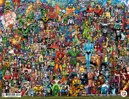NEW HISTORY OF THE DC UNIVERSE 3 (OF 4) CVR D SCOTT KOBLISH LEGACY WRAPAROUND CARD STOCK VAR