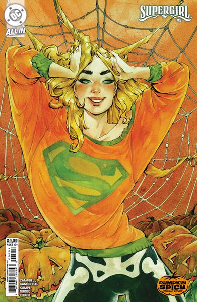 SUPERGIRL 5 CVR D CHUMA HILL PUMPKIN SPICY CARD STOCK VAR