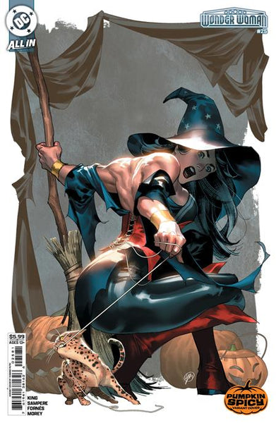 WONDER WOMAN 25 CVR E YASMINE PUTRI PUMPKIN SPICY CARD STOCK VAR