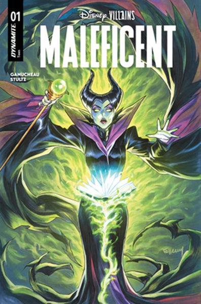 DISNEY VILLAINS MALEFICENT 1 CVR B ELLERY SANTOS VAR