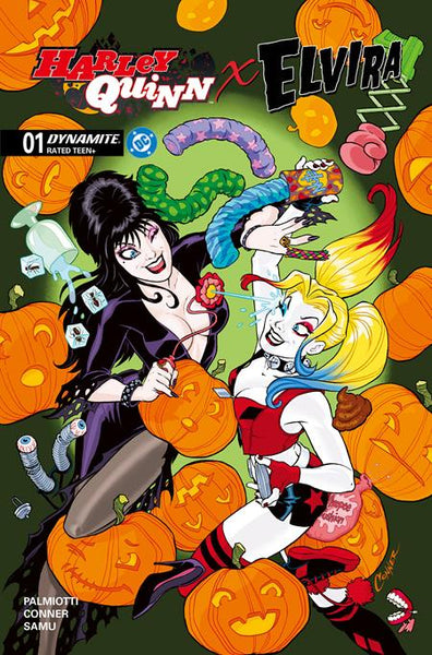 HARLEY QUINN X ELVIRA 1 CVR A AMANDA CONNER 