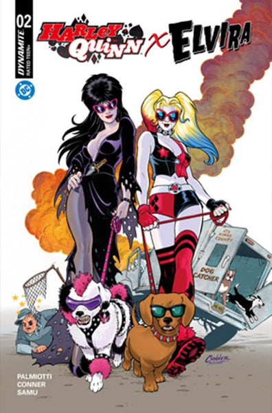 HARLEY QUINN X ELVIRA 2 CVR A AMANDA CONNER DOGS