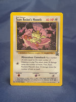 Team Rockets Meowth Black Star Promo Pokemon Card