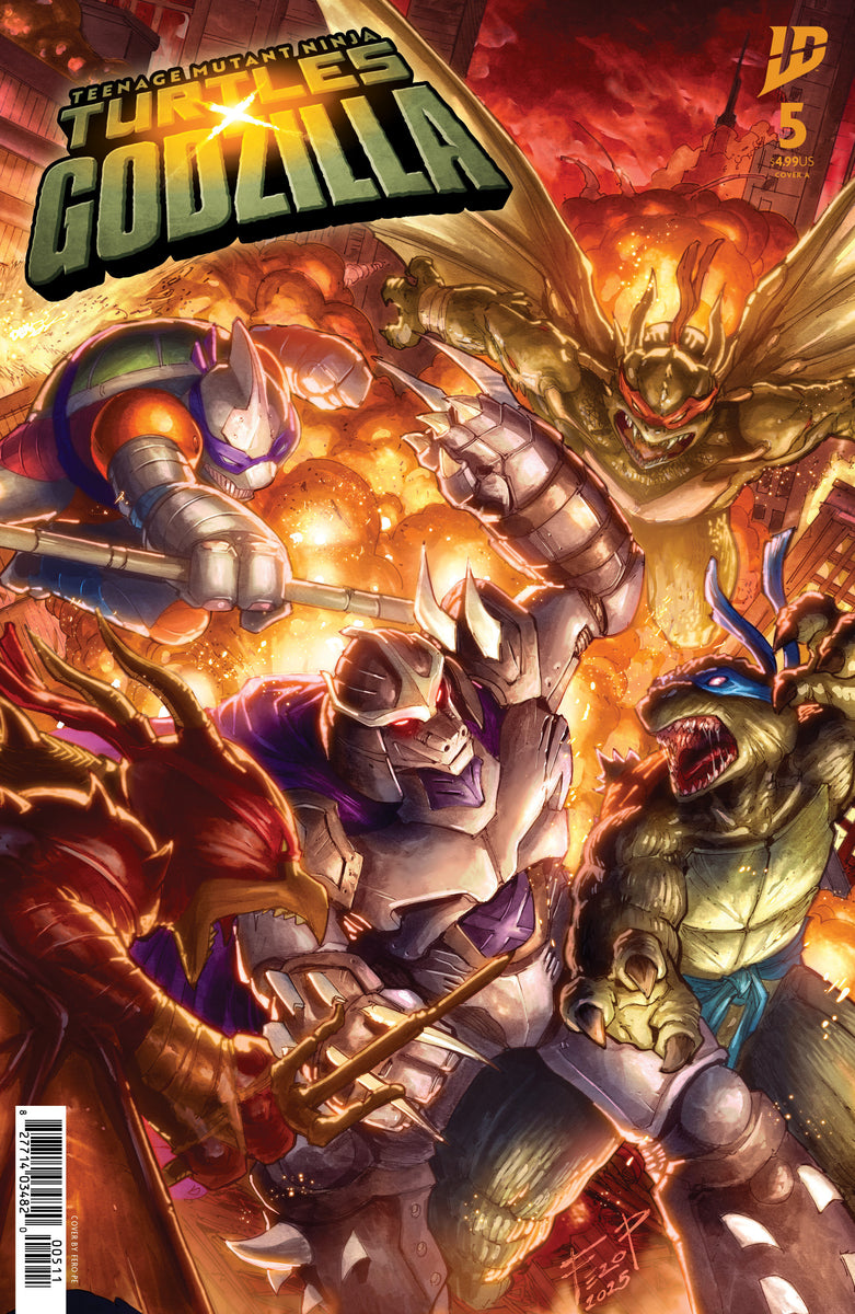 Teenage Mutant Ninja Turtles x Godzilla 5 Cover A (Pe) (2026) | Pyramid ...