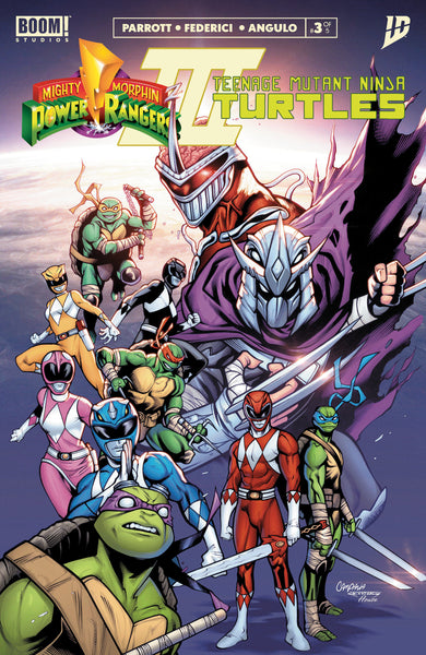 Mighty Morphin Power RangersTeenage Mutant Ninja Turtles III #3 J FOC Reveal Variant (Dressed, Campana)