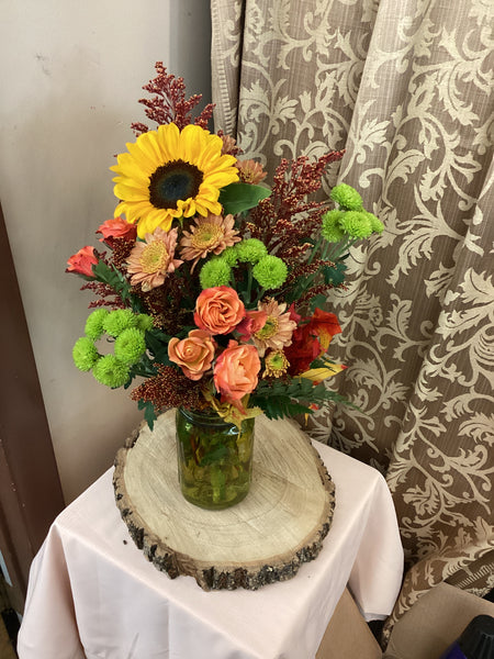 Autumn Mason jar