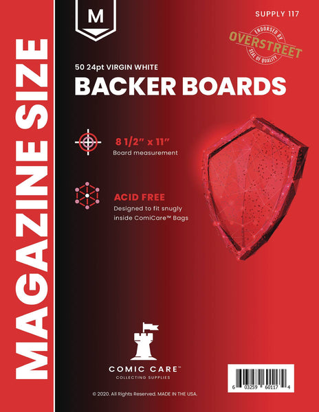 COMICARE MAGAZINE BOARDS Acid Free (PACK OF 50) E. Gerber Products