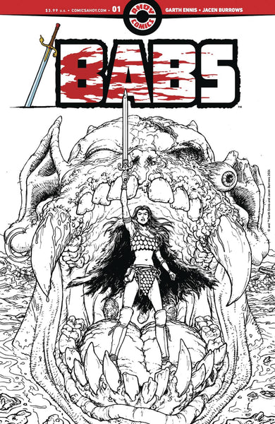 BABS #1 (OF 6) CVR D 4 COPY INCV BURNHAM LINE ART (MR)