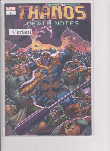 THANOS DEATH NOTES #1 WALMART VARIANT MARVEL COMICS (1*053024) (B347)