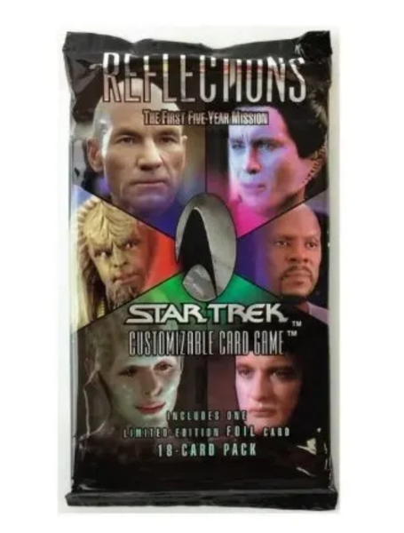 Star Trek Reflections Booster Pack CCG Decipher Pyramid Comics & Cards Star Trek Reflections Booster Pack CCG Decipher Pyramid Comics & Cards