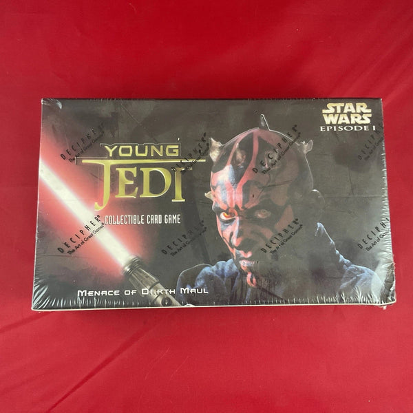 star wars ccg booster box Star Wars CCG Young Jedi Menace Of Earth Maul Sealed Booster Box – Pyramid Comics & Cards
