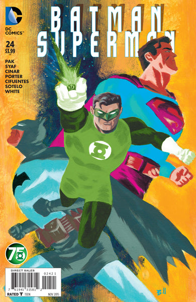 BATMAN SUPERMAN #24 GREEN LANTERN 75 VAR ED